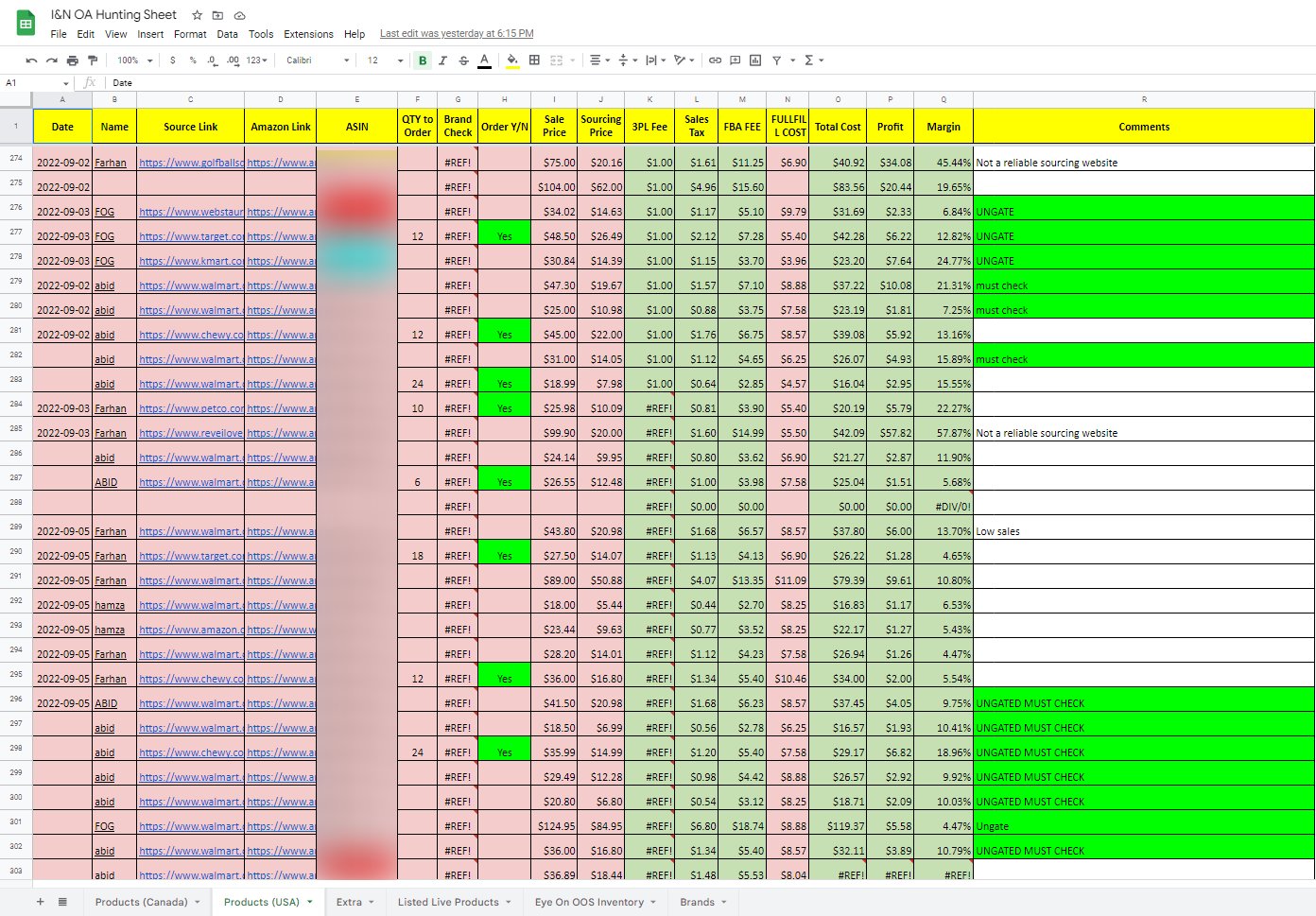 OA Hunting Sheet USA
